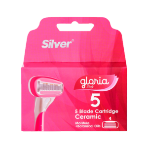 تیغ یدک سیستم 5 لبه گلوریا زنانه (بسته 4 عددی)