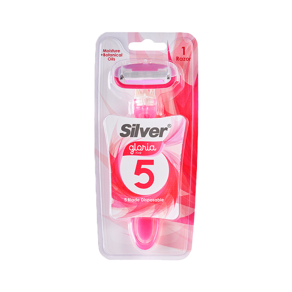 تیغ چند بار مصرف 5 لبه گلوریا5 زنانه