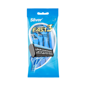 تیغ چند بار مصرف 3 لبه فست3 (پک 4 عددی)