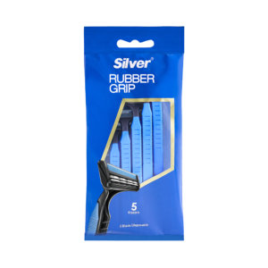 تیغ چند بار مصرف 2 لبه رابرگريپ (پک 5 عددی)