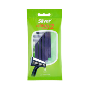تیغ چند بار مصرف 2 لبه نرمال2 حساس (پک 5 عددی)