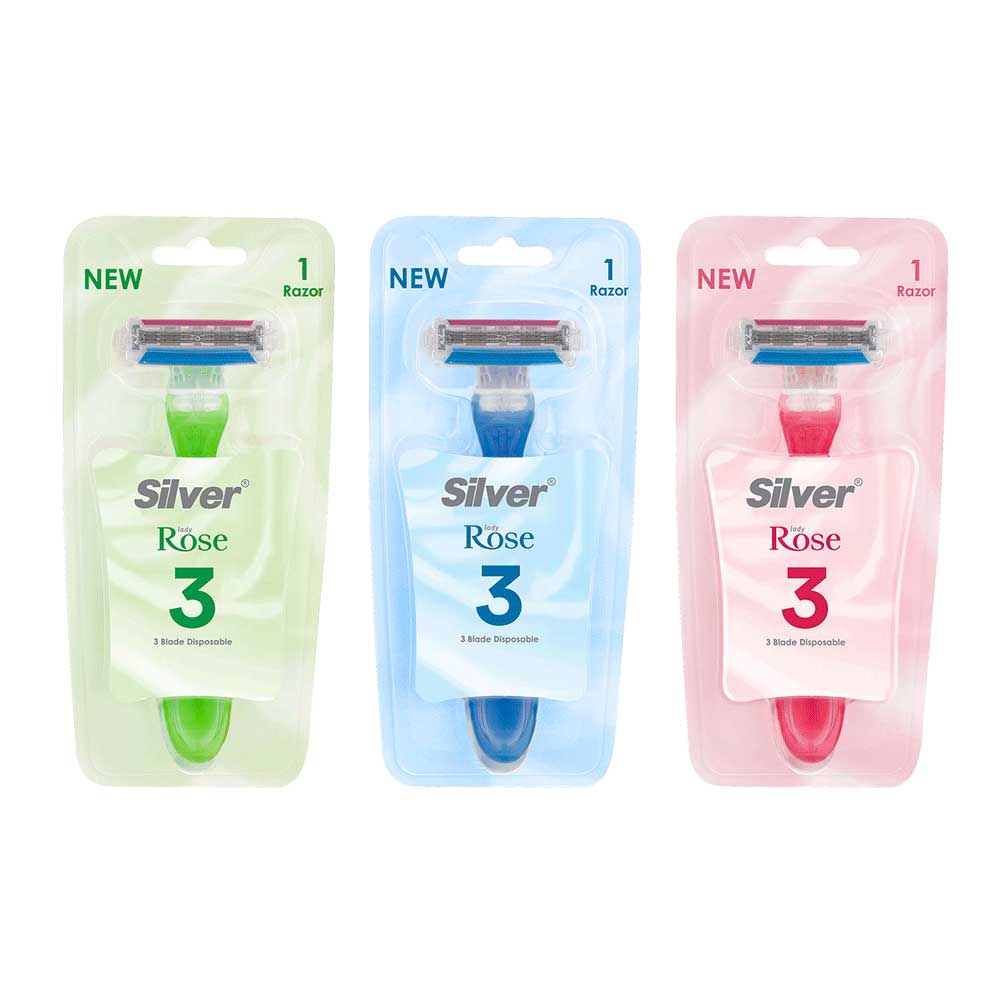 تیغ چند بار مصرف 3 لبه رز3 زنانه - تصویر 4