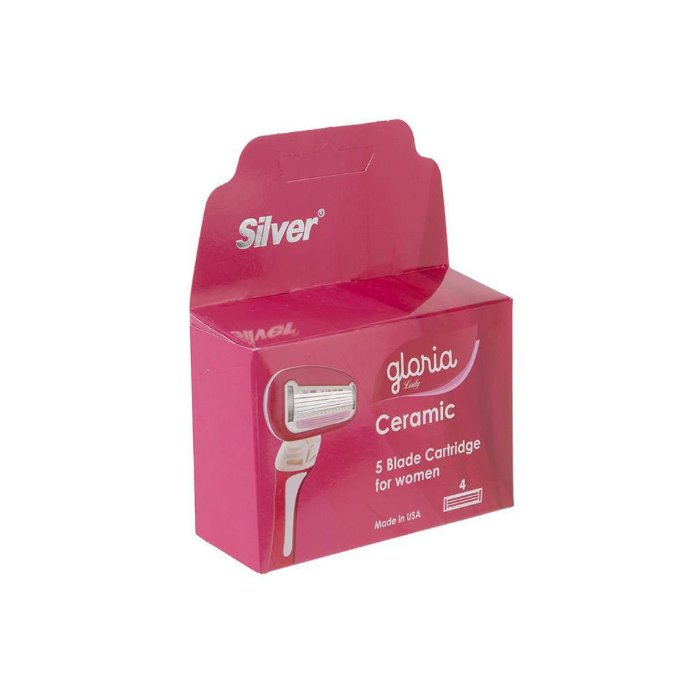 تیغ یدک سیستم 5 لبه گلوریا زنانه (بسته 4 عددی) - تصویر 4