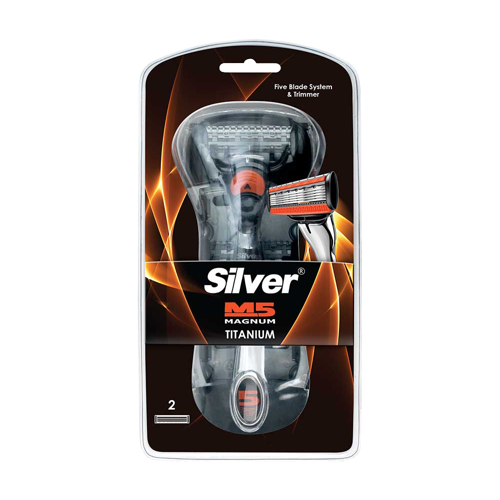 خودتراش مردانه سیلور مدل M5 Magnum سیستم