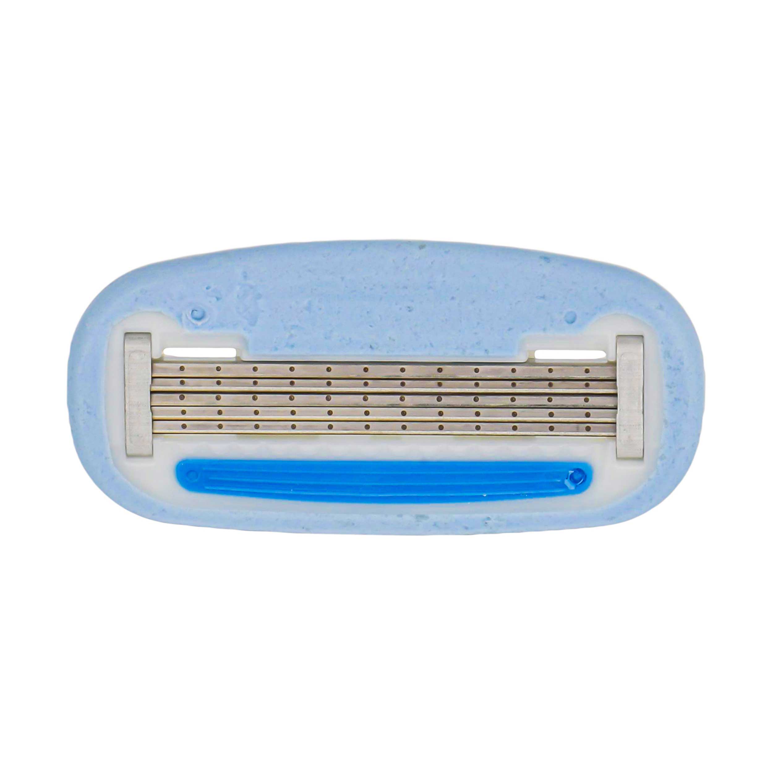 تیغ یدک سیستم ۵ لبه گلوریا۵ زنانه آبی (بسته 4 عددی) - تصویر 3